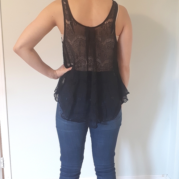 GUC Peppermint Lace Trapeze Top - Picture 6 of 6